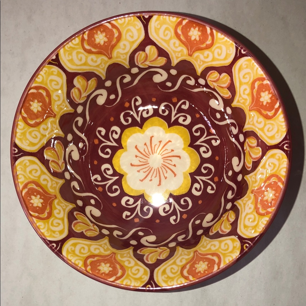 FOUND & FABLE 4 Kaleidoscope Stoneware Dip Bowls Set - Picture 2 of 6